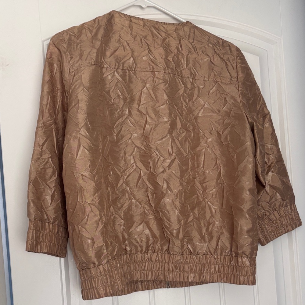 Ruby Rd. Beige Crinkled Jacket - Picture 6 of 8